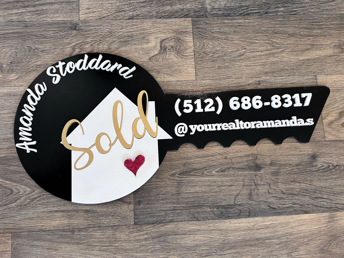 Personalized Realtor Sold Key